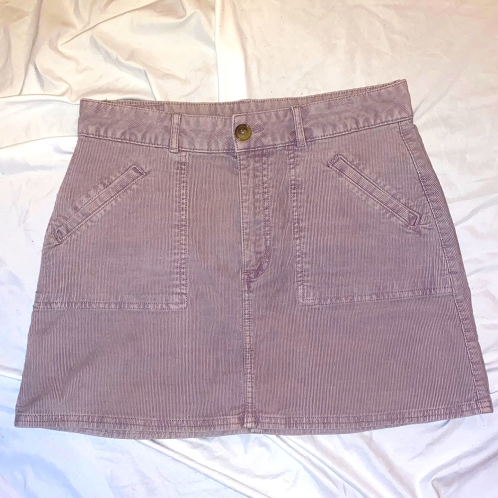 Lavender American Eagle Corduroy Skirt